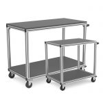 2 Shelf Trolley Long and Small