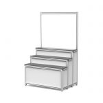 3x4 Step Product Display Stand