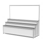 3x8 Step Product Display Stand